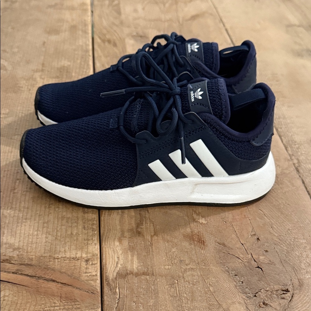Adidas Dark Blue Sneakers with White Accents